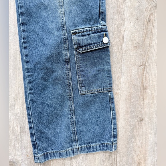 Cider High Rise Cargo Utility Jeans - Picture 2 of 7